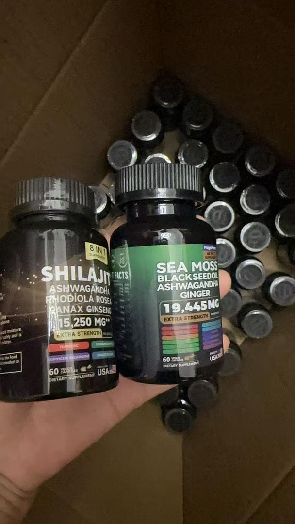 SEA MOSS BLACK SEED OIL ASHWAGANDHA GINGER EXTRA STRENGTH